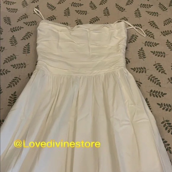 NWOT Reformation Lissa Dress White - Picture 6 of 8